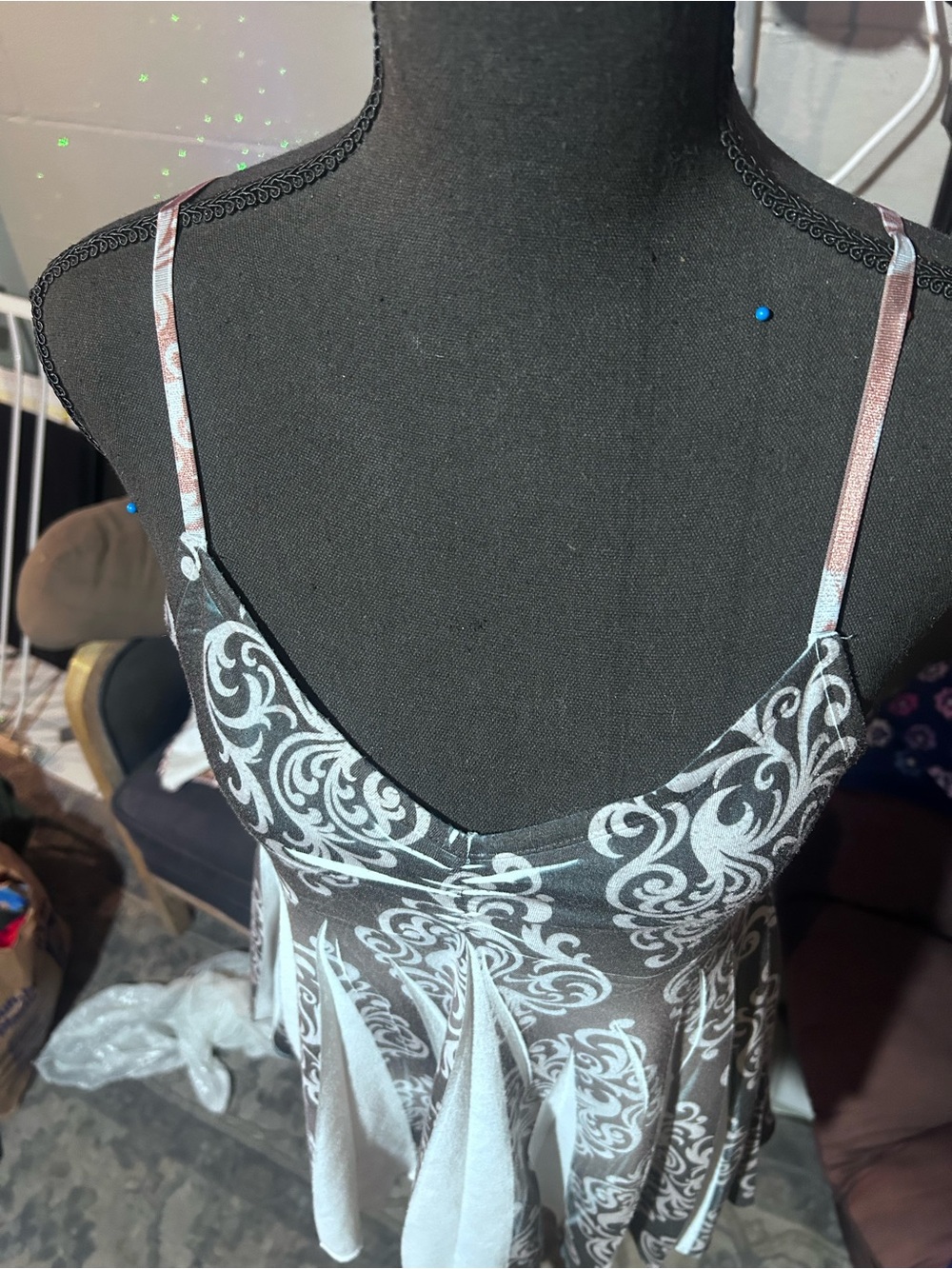 Mudd Women's Black & White Printed Chemise Nightdress - Picture 3 of 4